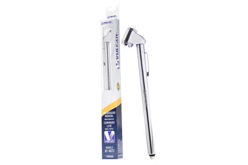 CALIBRADOR VULCANBOR MANUAL BOCAL DUPLO PARA PNEU DE CAMINHAOLEVES DE A LIBRAS