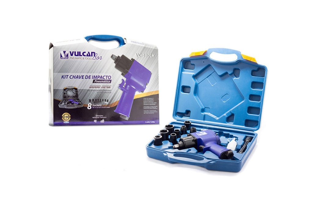 CHAVE DE IMPACTOR VULCANBOR PROFISSIONAL PARA AUTO TORQUE NM