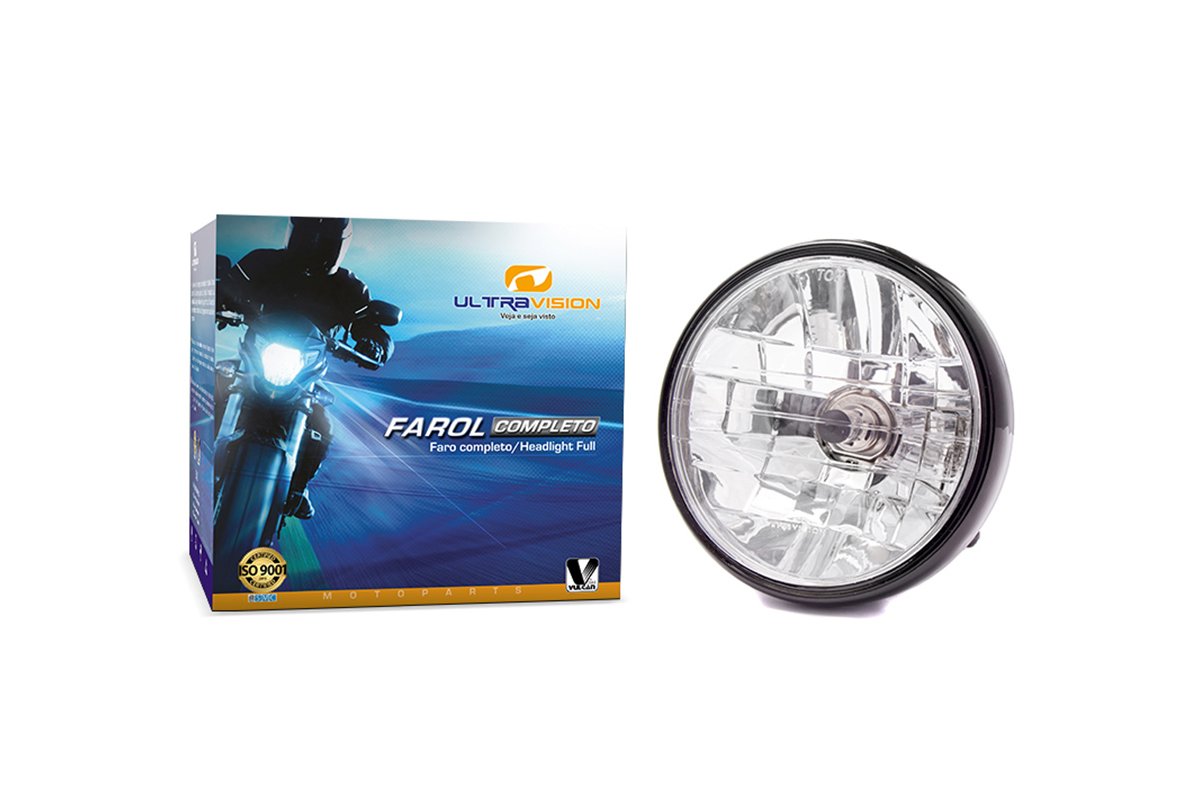FAROL COMPLETO ULTRAVISION HONDA CG TITAN