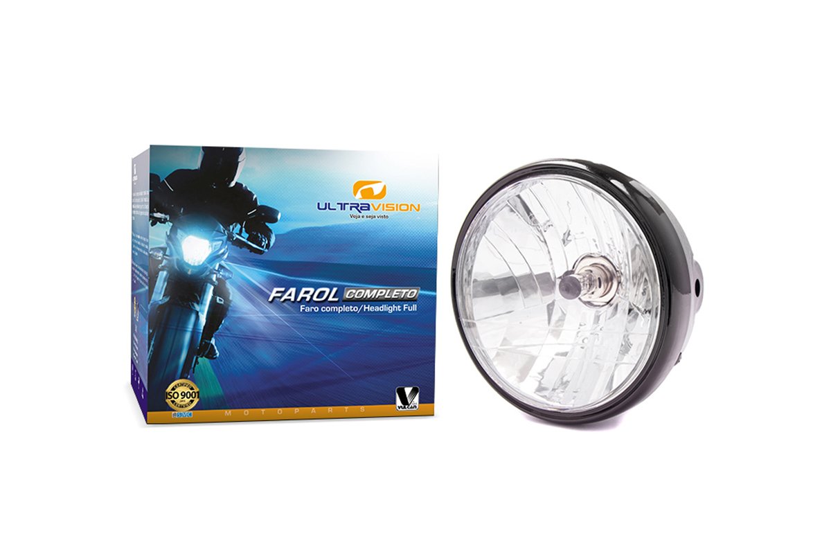FAROL COMPLETO ULTRAVISION HONDA CG TITAN JOB SPORT