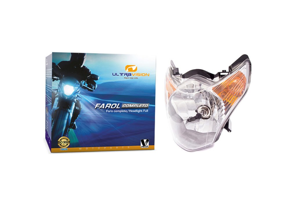 FAROL COMPLETO ULTRAVISION HONDA CG TITAN MIX