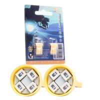 LAMPADA ULTRAVISION LED AMBAR LUZ DE PISCA ESMAGADA