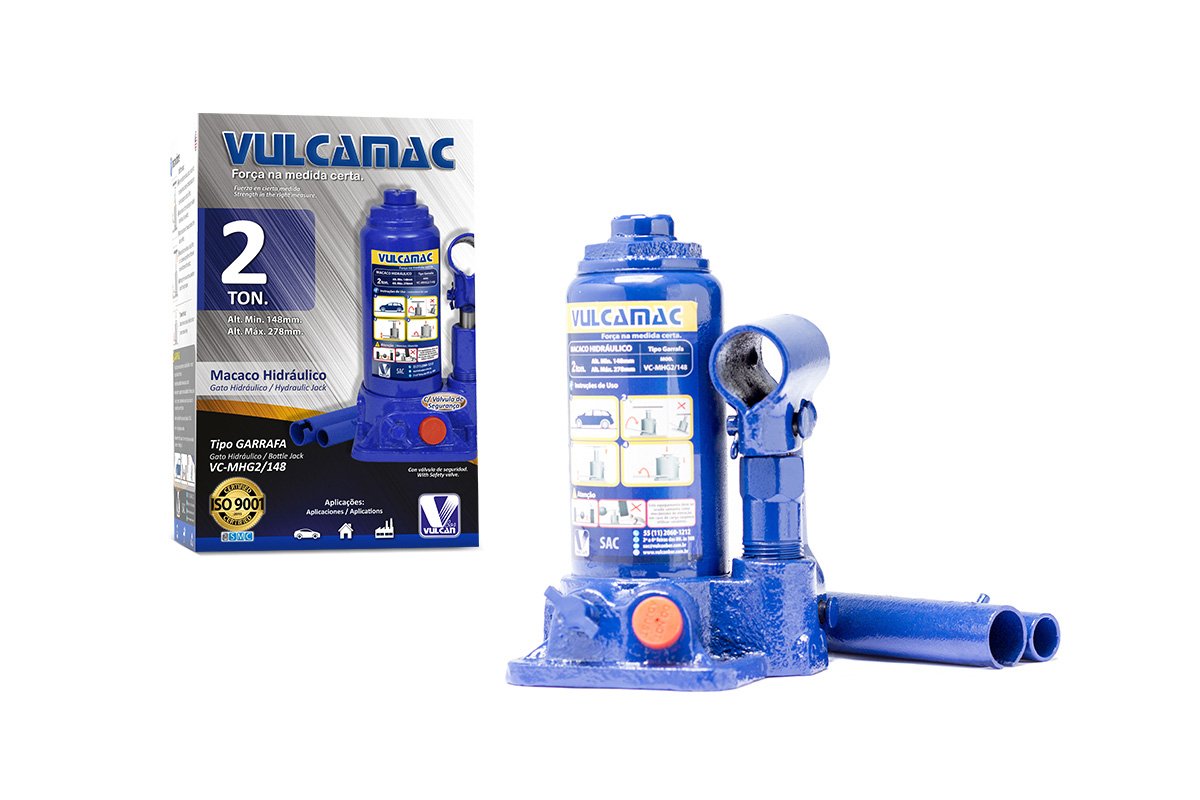 MACACO HIDRAULICO GARRAFA VULCAMAC TONELADAS