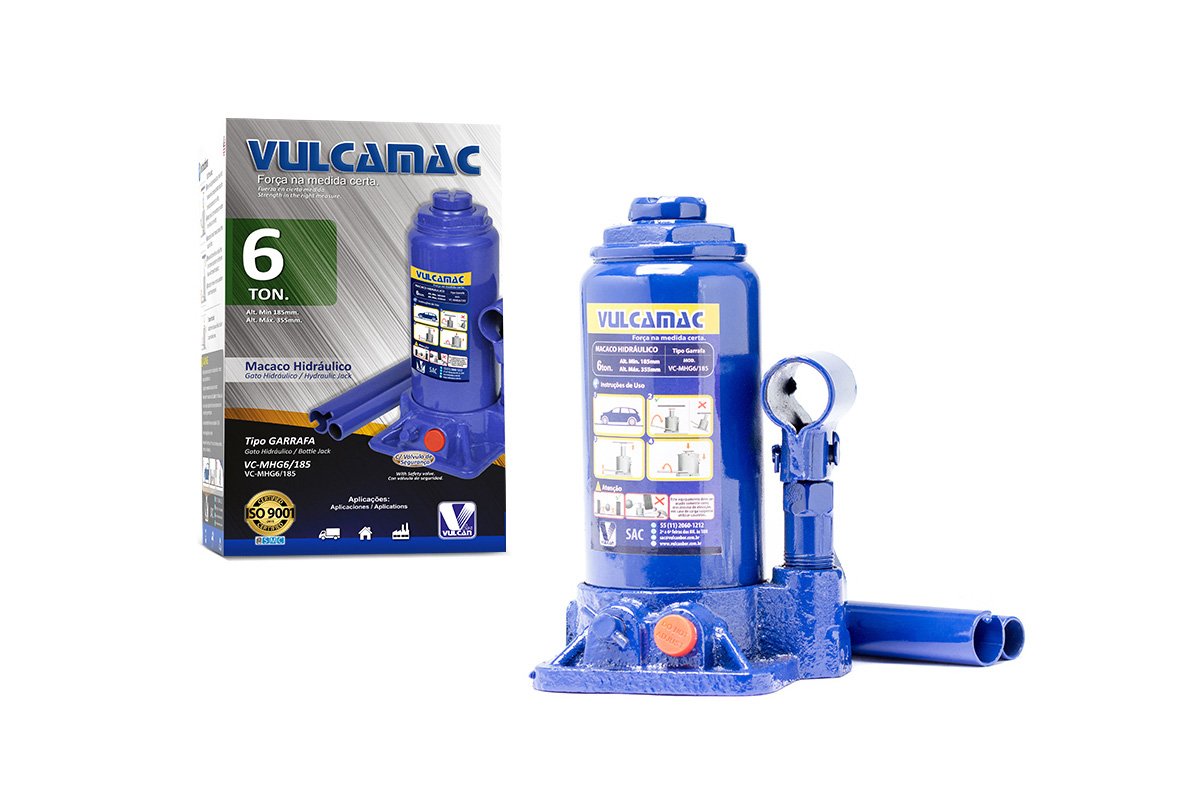 MACACO HIDRAULICO GARRAFA VULCAMAC TONELADAS